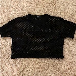 Fish net crop top